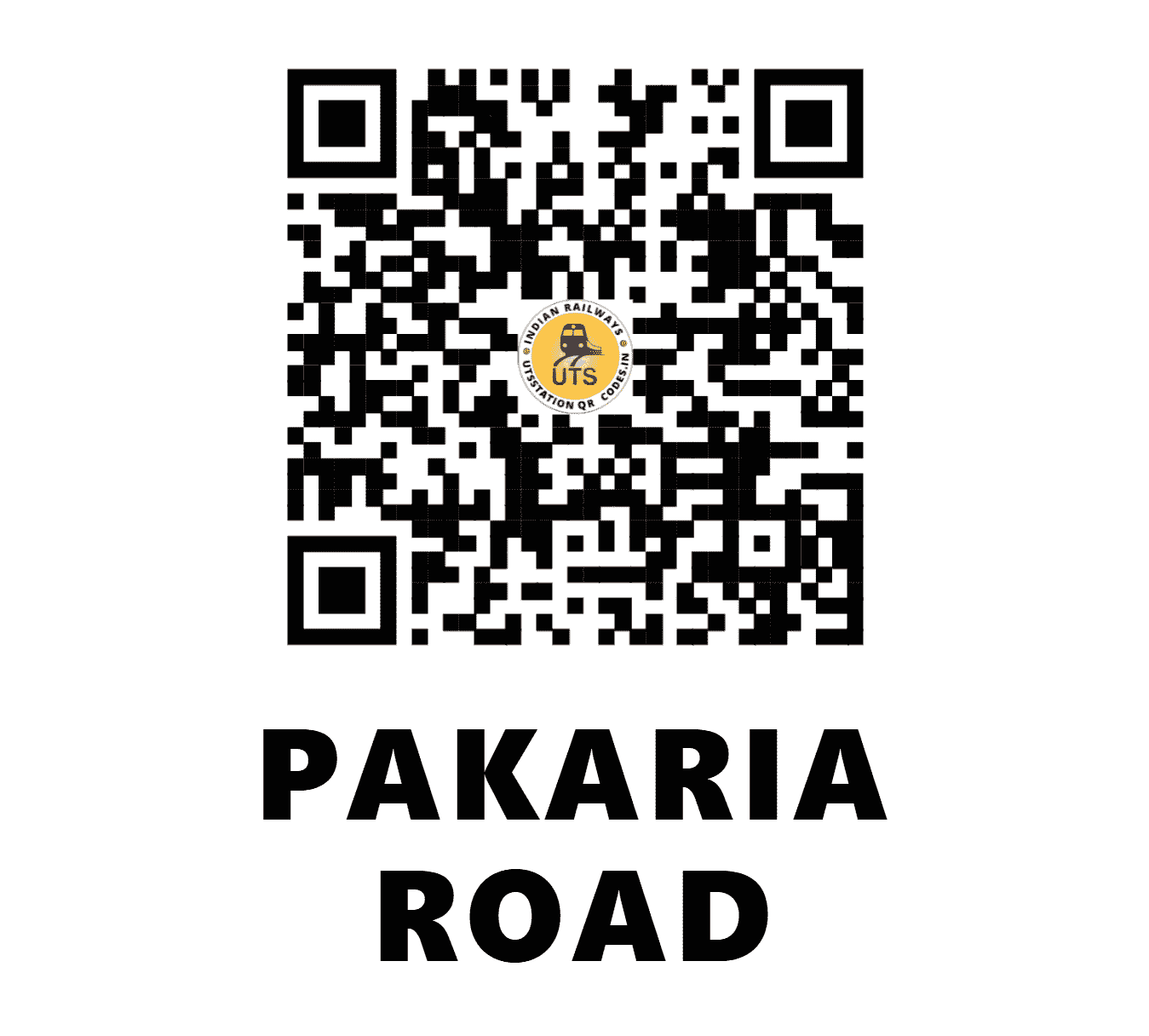 UTS QR Code for PAKARIA ROAD - PKRD - WC (MADHYA PRADESH)